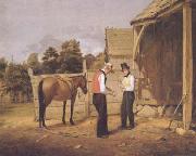 William Sidney Mount The Horse Trade (mk13) oil on canvas
